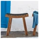 Табурет IKEA STACKHOLMEN, для саду, світло-коричневий морилка, 48х35х43 см, 204.114.25 - изображение 3