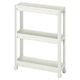 Тележка IKEA ВЕСКЕН, белый, 54x18x71 см, 004.712.22 - изображение 1