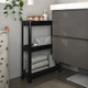 Тележка IKEA ВЕСКЕН, черный, 54x18x71 см, 604.712.24 - изображение 7
