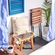 Табурет IKEA STACKHOLMEN, для саду, світло-коричневий морилка, 48х35х43 см, 204.114.25 - изображение 6