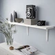 Полка з кронштейном IKEA BERGSHULT / TOMTHULT, білий, 120х20 см, 994.183.15 - изображение 9