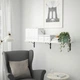 Полиця IKEA TRANHULT/KROKSHULT навісна 120x30 осика/біла морилка 593.363.26 - зображення 9