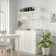 Комбінація навісних полиць IKEA BERGSHULT БЕРГСХУЛЬТ / RAMSHULT РАМСХУЛЬТ, білий, 120х30 см, 292.911.12 - изображение 8
