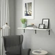 Полиця навісна IKEA BERGSHULT / KROKSHULT, білий, антрацит, 120х30 см, 893.260.62 - изображение 8