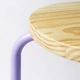 Табурет IKEA DOMSTEN, бузковий, сосна, 605.543.80 - изображение 5