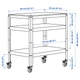 Візок IKEA BROR, чорний, соснова фанера, 85х55 см, 603.338.50 - изображение 14