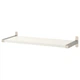 Полиця навісна IKEA BERGSHULT / GRANHULT, білий, нікельований, 80х30 см, 692.908.08 - изображение 1