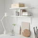 Комбінація навісних полиць IKEA BURHULT / SIBBHULT, білий, білий, 59 х 20 см, 093.260.99 - изображение 2
