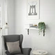 Полиця навісна IKEA TRANHULT / KROKSHULT, осика біла, 80х20 см, 393.363.32 - изображение 8