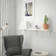 Полиця навісна IKEA BERGSHULT БЕРГСХУЛЬТ / RAMSHULT РАМСХУЛЬТ, білий, 120х30 см, 992.906.23 - изображение 9