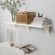 Полиця навісна IKEA BERGSHULT / SANDSHULT, білий, осика, 120х30 см, 593.260.25 - изображение 6