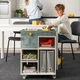 Візок IKEA ÖVNING, білий, сіро-зелений, 54x33см, 005.170.03 - зображення 10