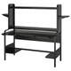 Геймерский стол IKEA ФРЕДДЕ, черный, 140, 185x74x146 см, 502.190.44 - изображение 2