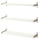 Комбінація навісних полиць IKEA BERGSHULT / GRANHULT, білий, нікельований, 80х20 см, 792.910.82 - изображение 1