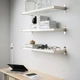 Комбінація навісних полиць IKEA BERGSHULT / GRANHULT, білий, нікельований, 80х20 см, 792.910.82 - изображение 8