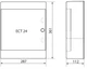 Корпус щита распределительный наружный IP40 ETI DIDO-E ECT 24PT 1101003 прозрачная дверка - изображение 2