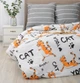 Комплект постельного белья MirSon Полуторный 143х210 см 17-0621&nbsp;Yoga&nbsp;Cat&nbsp;Orange&nbsp;Бязь (2200008195465) - изображение 1