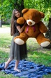 М'яка іграшка Плюшевий ведмедик My Best Friend Томми 150 см Коричневий - зображення 2