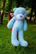 М'яка іграшка Плюшевий ведмедик My Best Friend Рафаель 160 см Блакитний - зображення 1