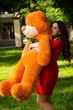 Мягкая игрушка Плюшевый мишка My Best Friend Рафаэль 140 см Карамельный - изображение 2