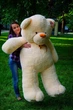 М'яка іграшка Плюшевий ведмідь My Best Friend Ветли 200 см Персиковий - зображення 3
