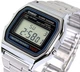 Часы мужские Casio A-158WA-1 Stainless Steel Digital Watch - изображение 3