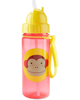 Поїльник Skip Hop Zoo Мавпочка з трубочкою і ремінцем 350 мл (252303) Жовтий - зображення 2