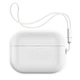 Силіконовий чохол для навушників Apple AirPods Pro 2 2022, Silicone Case with straps, прозорий, захисний чохол з ремінцем, ультратонкий і легкий, повний захист, з підвіскою, м"який силікон, ArmorStandart (ARM68617) - зображення 1