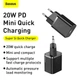 Адаптер сетевой BASEUS Super si Quick Charger |Type-C, QC/PD, 3A, 20W| (CCSUP-B03) черный - изображение 3