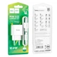 Адаптер сетевой Hoco Lightning Cable Leisure single port charger C106A |1USB, 10.5W/2.1A| белый - изображение 9
