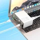 Адаптер сетевой Hoco Fuerza six-port charger N36 |3USB/3Type-C, 65W/3A, PD/QC| черный - изображение 7