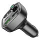 FM - трансмітер Borofone BC48 Broad car BT FM transmitter 18W Black - изображение 6