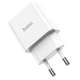 Адаптер сетевой HOCO Leisure single port charger C106A |1USB, 10.5W/2.1A| белый - изображение 3