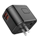 Перехідник для розеток HOCO Walker three-port PD20W universal conversion charger AC15 |2USB/Type-C| чорний - зображення 4