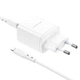 Адаптер мережевий BOROFONE Type-C to Lightning Cable Reacher dual Port charger set BN9 |2Type-C, 35W/3A, PD/QC| білий - зображення 4