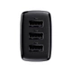 Адаптер сетевой Baseus Compact Charger 3U 17W EU |3USB, QC, 3.4A| (CCXJ020102) черный - изображение 2