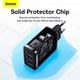 Адаптер сетевой Baseus Compact Charger 3U 17W EU |3USB, QC, 3.4A| (CCXJ020102) черный - изображение 7