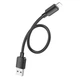 Кабель HOCO X96 USB to Lightning 12W 2.4A 0.25 м Black - зображення 3