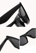 Очки женские солнцезащитные большие Wayfarer Черные - изображение 6
