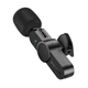 Мікрофон петличний BOROFONE BFK12 Trophy lavalier wireless digital microphone Type-C Black - зображення 4