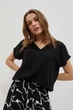 Блузка жіноча MOODO 4047 46 XXXL чорна - изображение 2