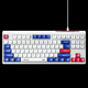 Проводная клавиатура INPHIC K9 с RGB подсветкой, подключение USB-TypeC, компактная, тихая, бело-синий (Ukr) - изображение 2