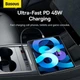 Зарядное устройство Baseus T-Space HUB для Tesla Model 3/Y 45W type-C cable |2USB/2Type-C| - изображение 8