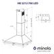 Вытяжка купольная Minola HK 5212 WH 700 LED - изображение 11