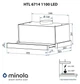 Вытяжка телескопическая Minola HTL 6714 I 1100 LED - изображение 11