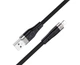 Кабель USB Hoco X53 Angel USB - Lightning Черный 118 медных проводов, ток до 2.4A пищевой силикон. Плоский силиконовый кабель для Apple - изображение 3
