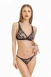 Комплект женский кружевной бюстгальтер с мягкой чашкой и стринги Felisiya Lingerie Черный 2007+221-170фр M - изображение 4