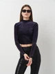 Блуза H&M S Фиолетовый 0931444_24 - изображение 1