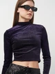 Блуза H&M S Фиолетовый 0931444_24 - изображение 4