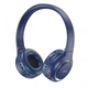Беспроводные наушники Hoco W4І с микрофоном Bluetooth блютуз складные, Синие - изображение 3